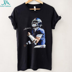 Jaxson Dart New York Giants NFL Player Signature T Shirt Jaxson Dart New York Giants NFL Player Signature T Shirt