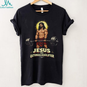 Jesus The Ultimate Deadlifter Funny Gym Fitness Muscle Tank Top