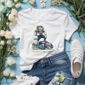 LA Rams Dominating Seattle Seahawks Mascot Football T Shirt T Shirt