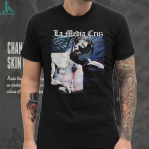 La Media Cruz Artistic Religious Graphic T Shirt