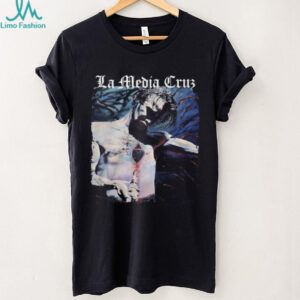 La Media Cruz Artistic Religious Graphic T Shirt