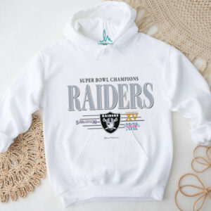 Las Vegas Raiders Super Bowl Champions XI XV XVIII vintage shirt