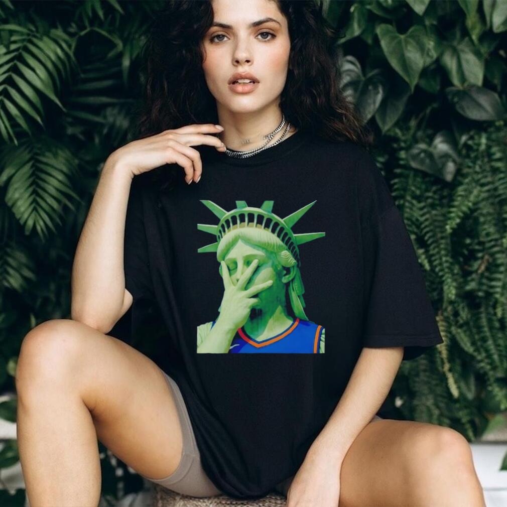 Liberty Facepalm Basketball T Shirt New York Statue of Liberty Jersey Graphic Liberty Facepalm Basketball T Shirt New York Statue of Liberty Jersey Graphic