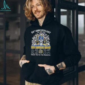 Los Angeles Rams 89th Anniversary 1937 2026 Thank You For The Memories T Shirt