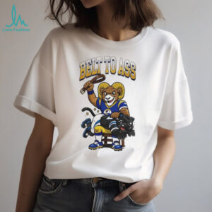Los Angeles Rams Belt To Ass Carolina Panthers Mascot 2026 Unisex T shirt
