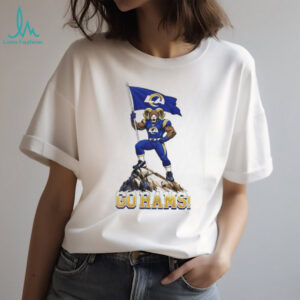 Los Angeles Rams Mascot Flag Go Rams 2026 Unisex T shirt