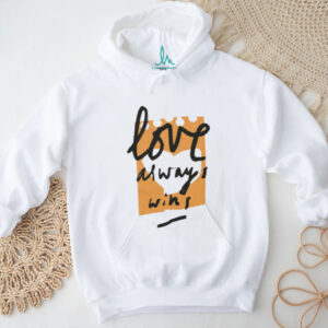 Love Always Wins Minimalist Handwritten Art T Shirt