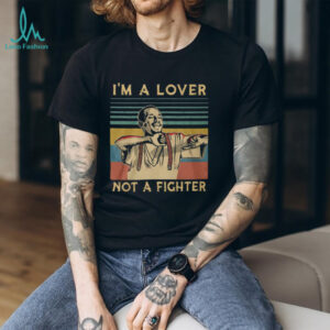 Lover Not A Fighter Vintage Retro Tshirt
