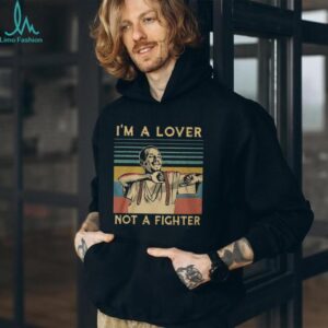 Lover Not A Fighter Vintage Retro Tshirt