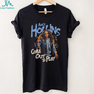 Mack Hollins Come Out To Play Retro Blue & Gold T Shirt