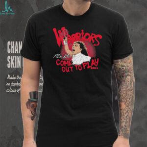Mack Hollins NFLPA Warriors Parody Red Silhouette T Shirt