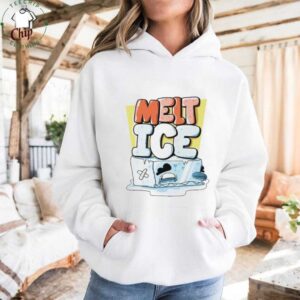 Melt Ice Cartoon Melting Ice Cube Graphic T Shirt