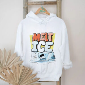 Melt Ice Cartoon Melting Ice Cube Graphic T Shirt