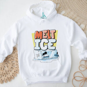 Melt Ice Cartoon Melting Ice Cube Graphic T Shirt