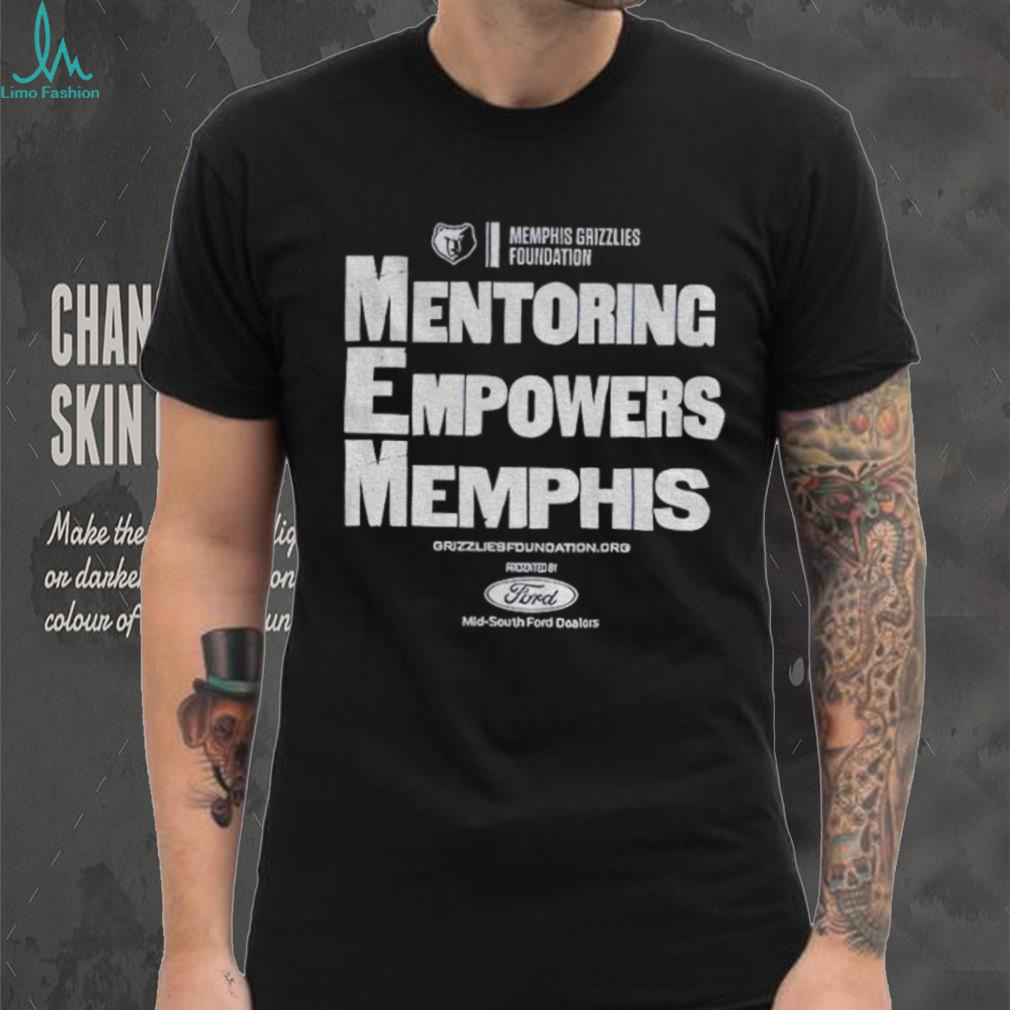 Mentoring Empowers Memphis Memphis Grizzlies Foundation vintage shirt Mentoring Empowers Memphis Memphis Grizzlies Foundation vintage shirt