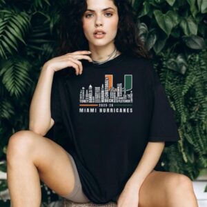 Miami Hurricanes 2025 26 Roster City Skyline Shirt Miami Hurricanes 2025 26 Roster City Skyline Shirt
