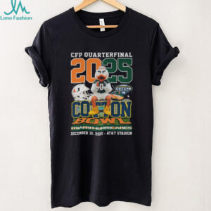 Miami Hurricanes 2025 CFP Quarterfinal Cotton Bowl Mascot T Shirt