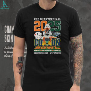 Miami Hurricanes 2025 CFP Quarterfinal Cotton Bowl Mascot T Shirt