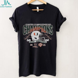 Miami Hurricanes 2025 CFP Quarterfinal GoodYear Cotton Bowl Champions shirt
