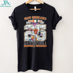 Miami Hurricanes 2025 Perfect Season CFP National Champions T Shirt Miami Hurricanes 2025 Perfect Season CFP National Champions T Shirt