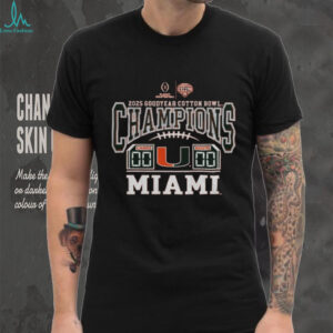 Miami Hurricanes Football 2025 CFP Quarterfinal GoodYear Cotton Bowl Champions shirt