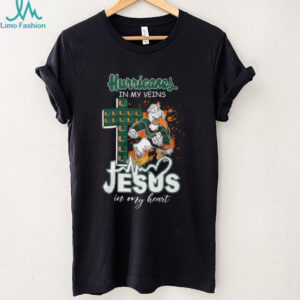 Miami Hurricanes Sebastian The Ibis Jesus Cross T Shirt
