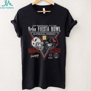 Miami Hurricanes vs Ole Miss Rebels 2026 CFP Semifinal at the Vrbo Fiesta Bowl shirt Miami Hurricanes vs Ole Miss Rebels 2026 CFP Semifinal at the Vrbo Fiesta Bowl shirt