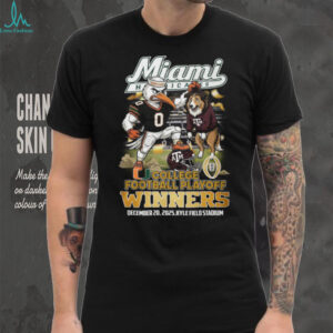 Miami Hurricanes vs Texas AM Aggies College Football Playoff Winners 2025 Mascot T Shirt