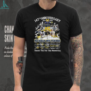 Michigan Wolverines 147th Anniversary Commemorative T Shirt
