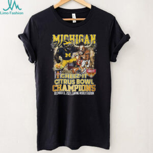 Michigan Wolverines 2025 Cheez It Citrus Bowl Champions Graphic T Shirt