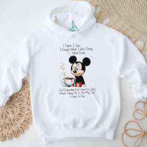 Mickey I came I saw I forgot what I was doing went back got distracted and have no idea what’s going on is this shirt