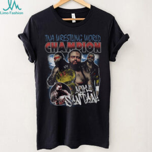 Mike Santana TNA Wrestling World Champion Vintage Style Graphic T Shirt Mike Santana TNA Wrestling World Champion Vintage Style Graphic T Shirt