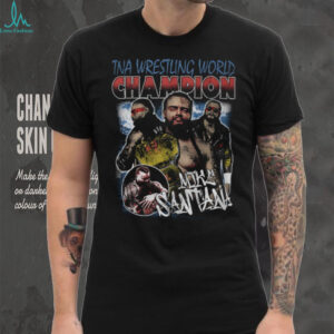 Mike Santana TNA Wrestling World Champion Vintage Style Graphic T Shirt