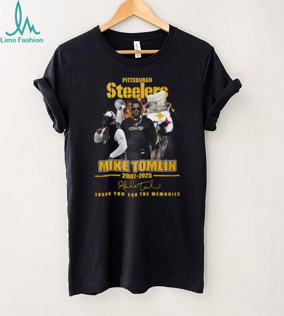 Mike Tomlin Pittsburgh Steelers Thank You For The Memories Tribute Shirt Mike Tomlin Pittsburgh Steelers Thank You For The Memories Tribute Shirt