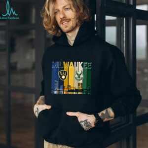 Milwaukee Sports Teams Skyline Mashup T Shirt Milwaukee Sports Teams Skyline Mashup T Shirt