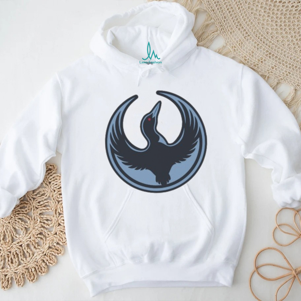 Minimalist Bird Wings Circle Logo Graphic White T Shirt Minimalist Bird Wings Circle Logo Graphic White T Shirt