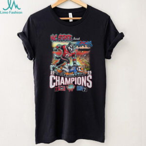 NC State Wolfpack 2025 Gasparilla Bowl Champions T Shirt. NC State Wolfpack 2025 Gasparilla Bowl Champions T Shirt.