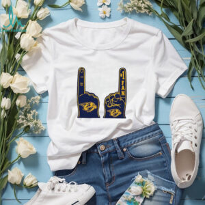 Nashville Predators NHL foam finger number 1 fan shirt