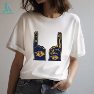 Nashville Predators NHL foam finger number 1 fan shirt