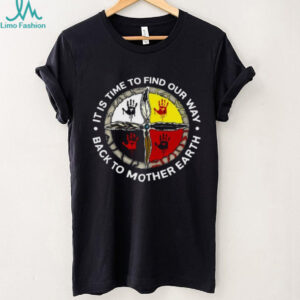 Native American Medicine Wheel Back To Mother Earth T Shirt