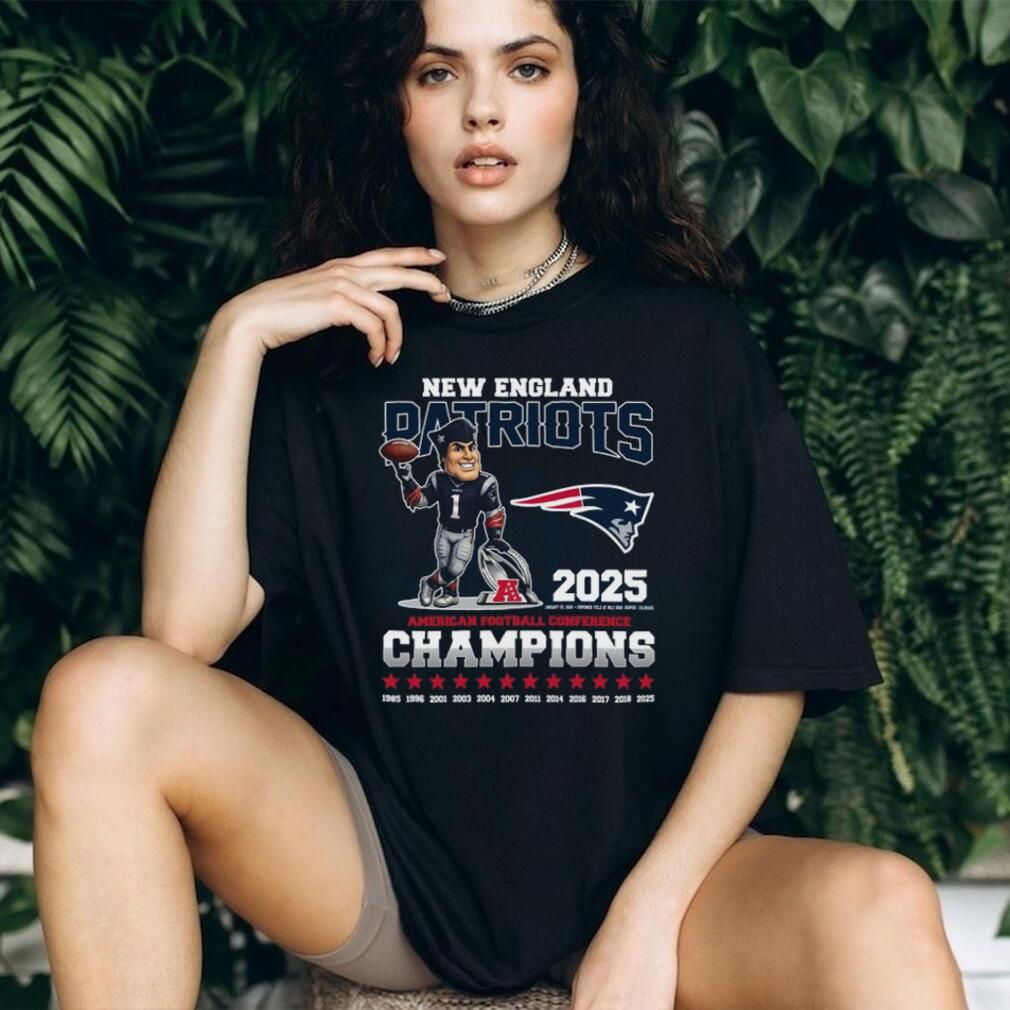 New England Patriots 2025 AFC Champions History Commemorative Shirt New England Patriots 2025 AFC Champions History Commemorative Shirt