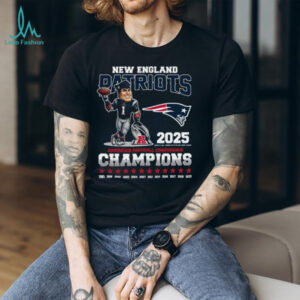 New England Patriots 2025 AFC Champions History Commemorative Shirt
