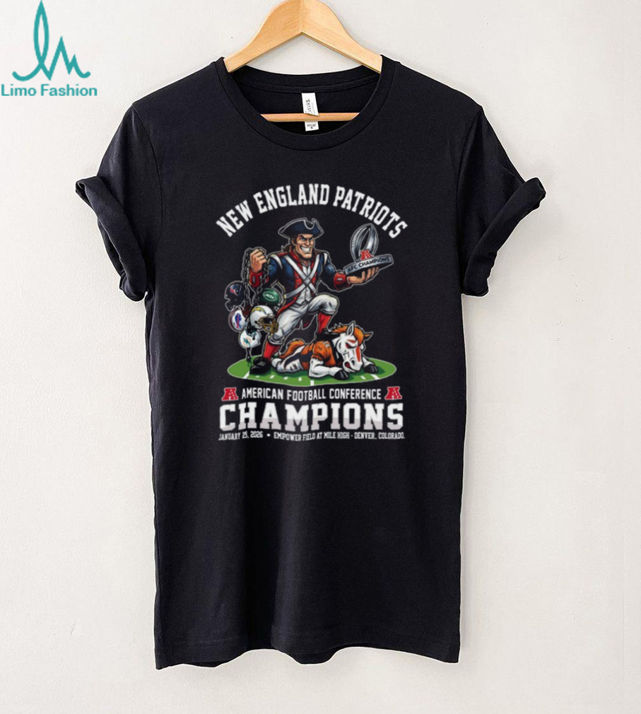 New England Patriots AFC Champions 2026 T Shirt Victory Over Broncos Tee New England Patriots AFC Champions 2026 T Shirt Victory Over Broncos Tee