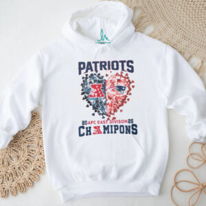New England Patriots AFC East Division Champions Crystal Heart T Shirt