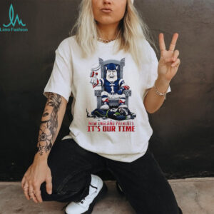 New England Patriots It’s Our Time Victory Throne Graphic T Shirt