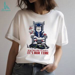 New England Patriots It’s Our Time Victory Throne Graphic T Shirt