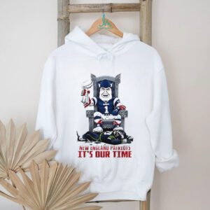 New England Patriots It’s Our Time Victory Throne Graphic T Shirt