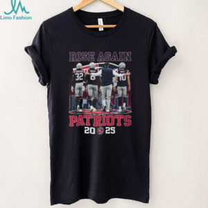 New England Patriots Rise Again 2025 Signatures T Shirt