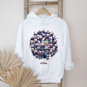 New England Patriots Super Bowl LIX Champions “We All We Need” Roster T Shirt