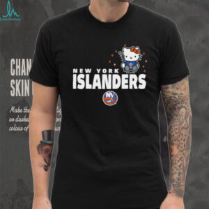 New York Islanders x Hello Kitty Hockey Collaboration Graphic T Shirt